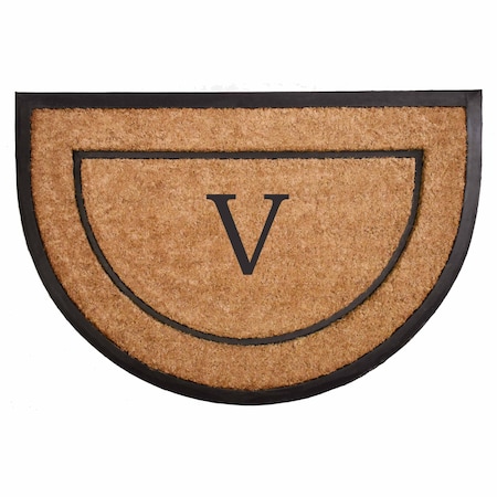 Calloway Mills Monogram Door Mat, Black, Natural, 24 in W x 36 in L 106572436V